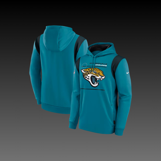 Jacksonville Jaguars Blue Performance Long Sleeve Hoodie