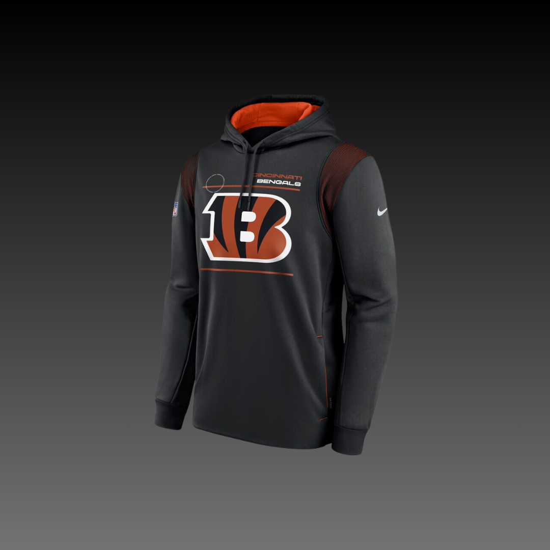 Cincinnati Bengals Black Performance Long Sleeve Hoodie