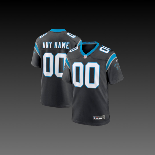 Carolina Panthers Custom Jersey Black