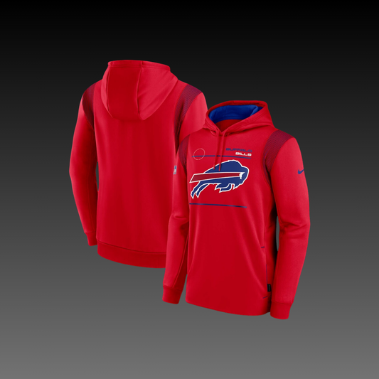 Buffalo Bills Red Performance Long Sleeve Hoodie