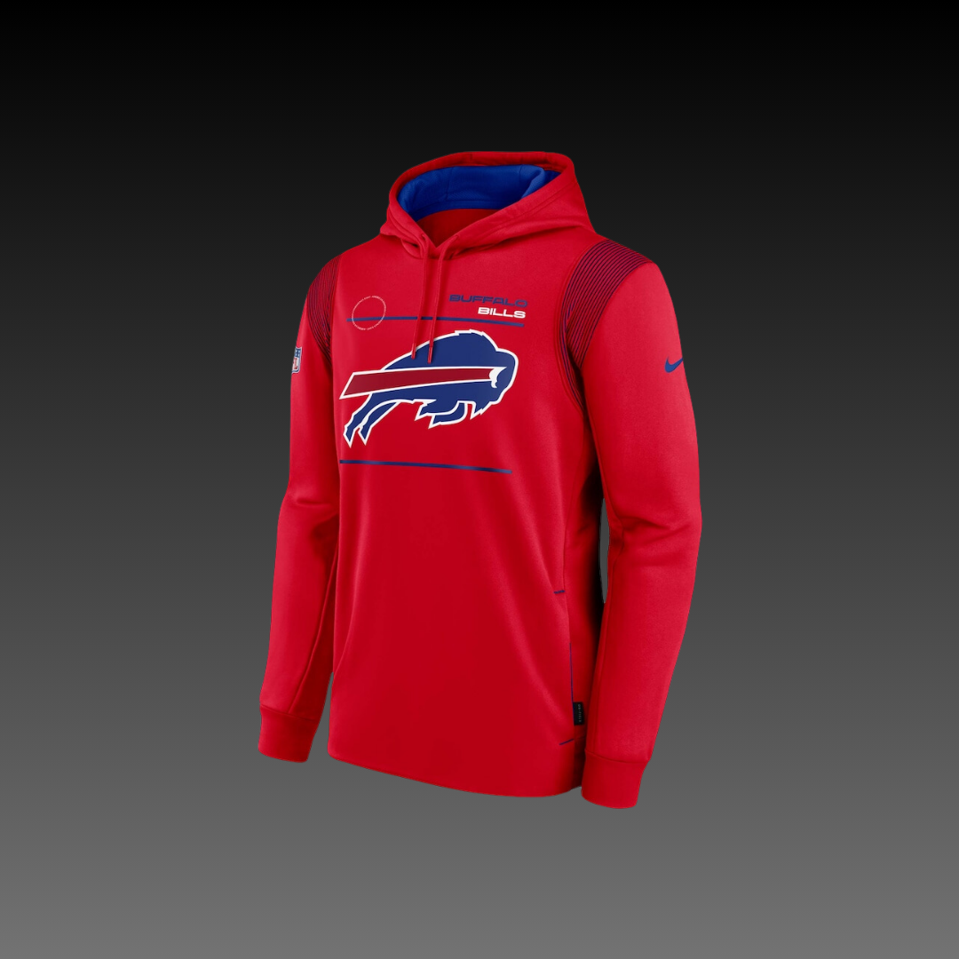 Buffalo Bills Red Performance Long Sleeve Hoodie