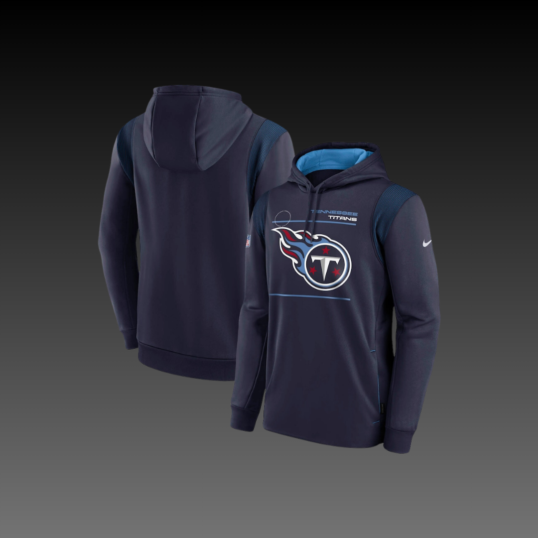 Tennessee Titans Navy Blue Performance Long Sleeve Hoodie