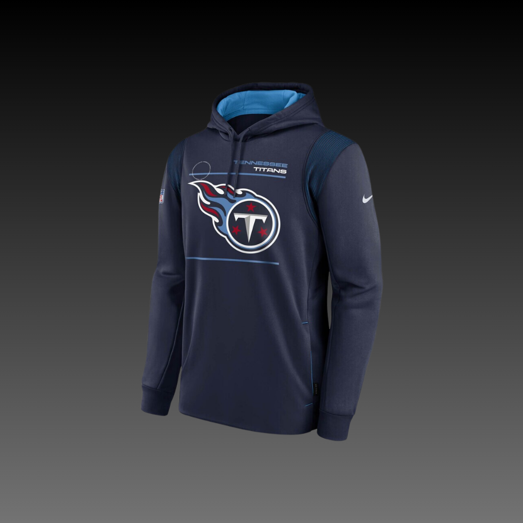 Tennessee Titans Navy Blue Performance Long Sleeve Hoodie