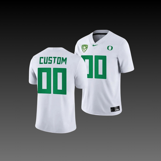 Oregon Custom College Jersey White