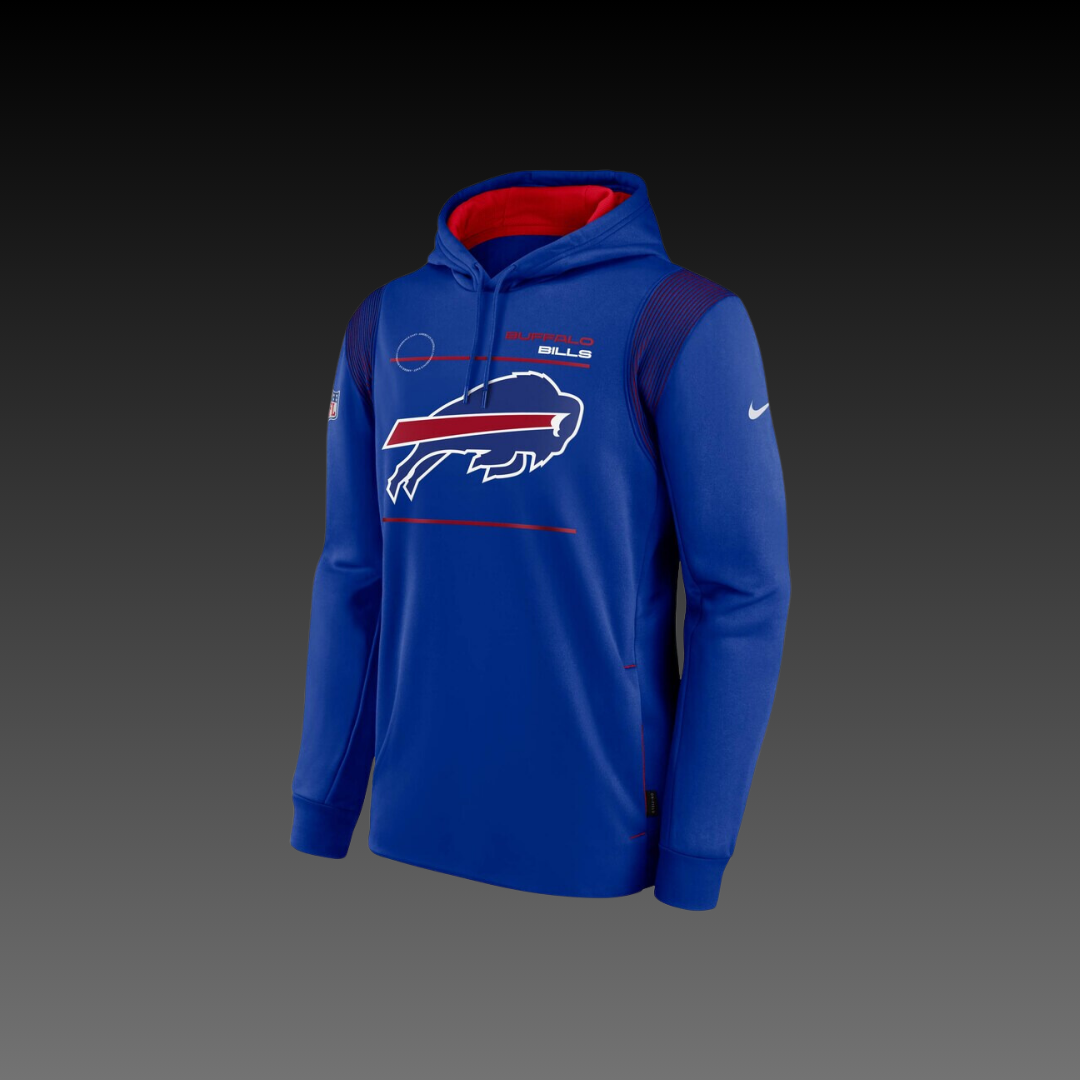 Buffalo Bills Blue Performance Long Sleeve Hoodie