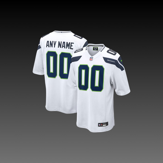 Seattle Seahawks Custom Jersey White