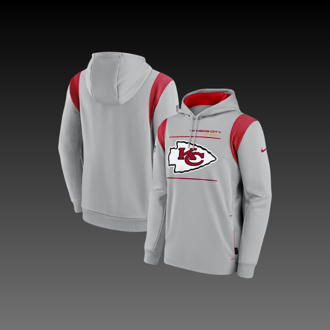 Kansas City Chiefs Grey Performance Long Sleeve Hoodie