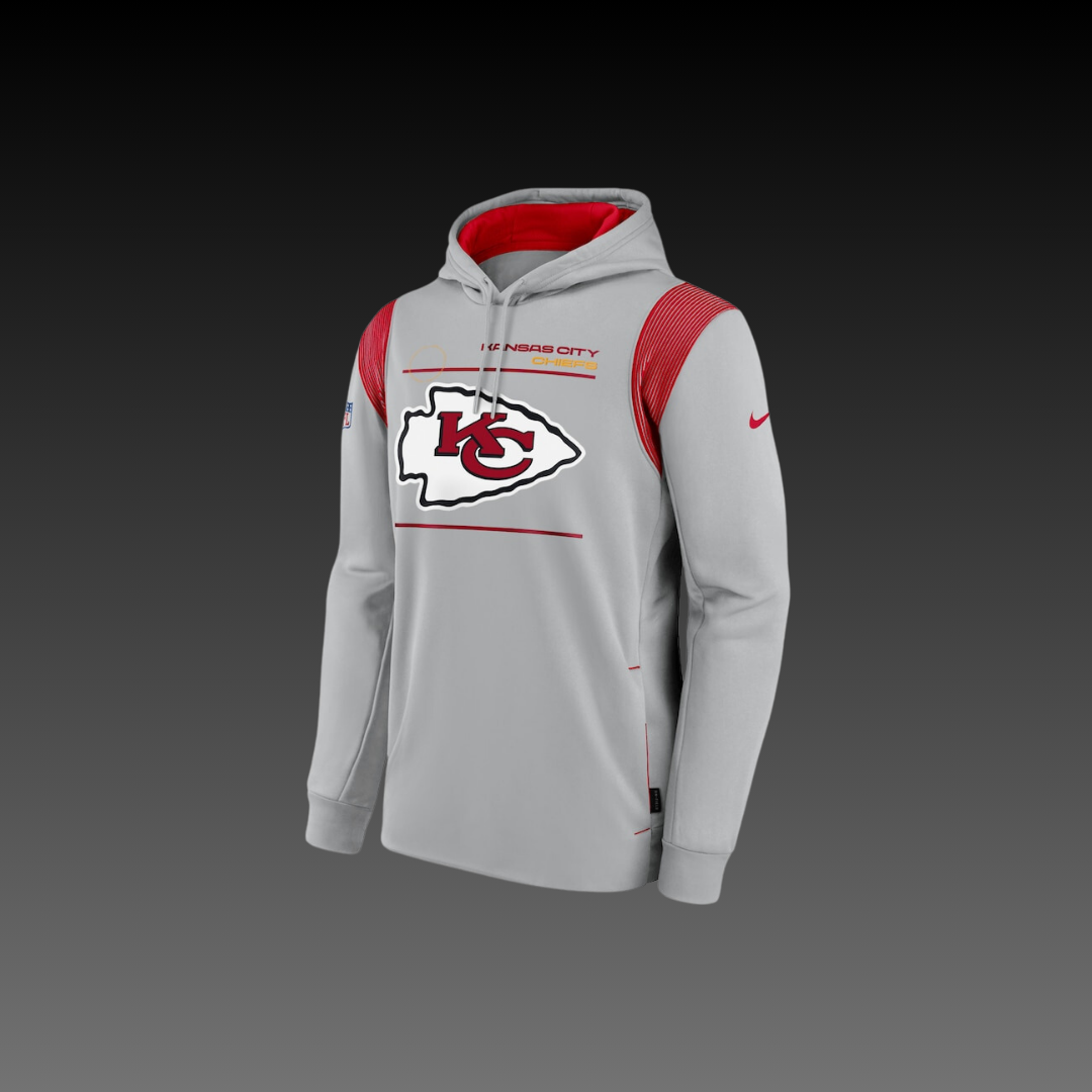 Kansas City Chiefs Grey Performance Long Sleeve Hoodie