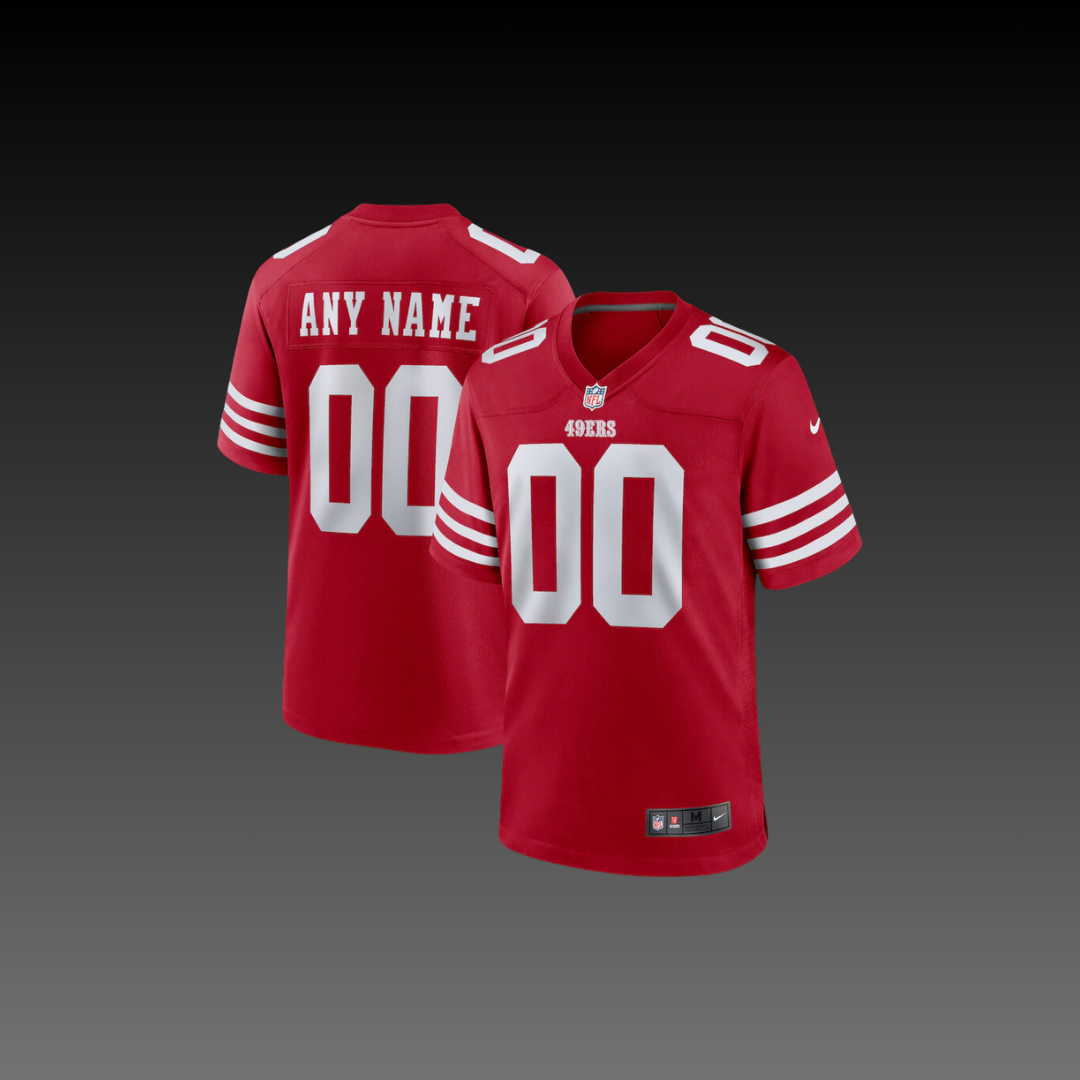 San Francisco 49ers Custom Jersey Red