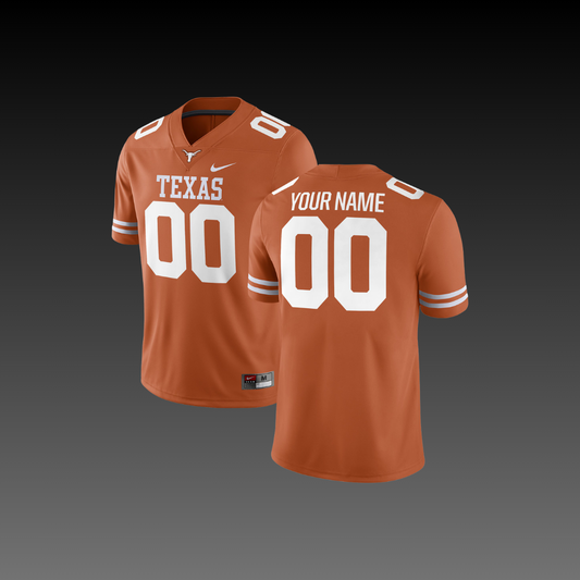 Texas Custom College Jersey Orange