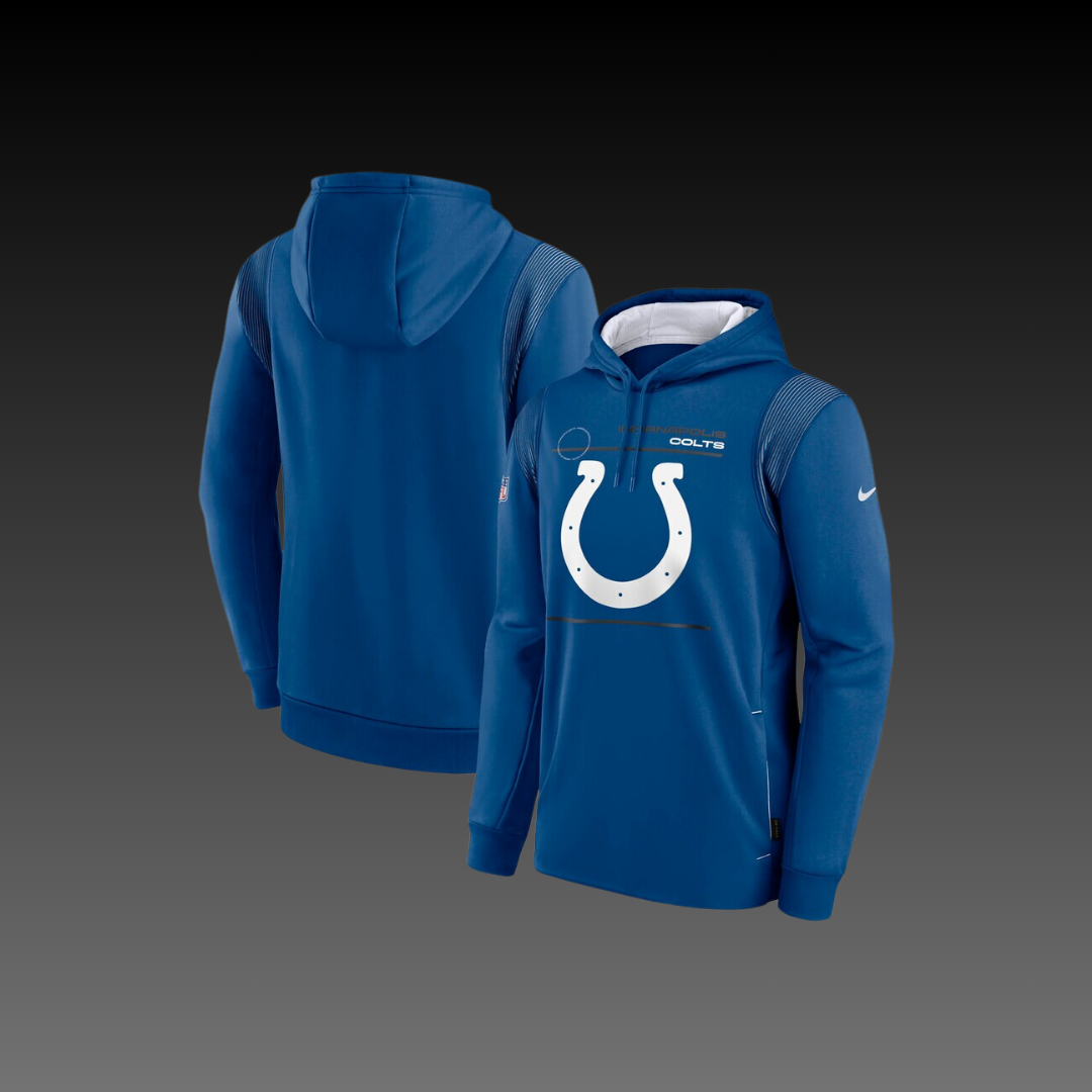 Indianapolis Colts Blue Performance Long Sleeve Hoodie