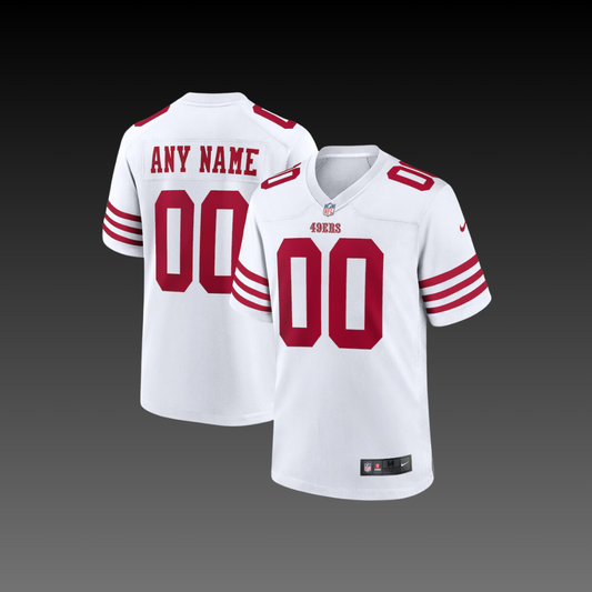 San Francisco 49ers Custom Jersey White