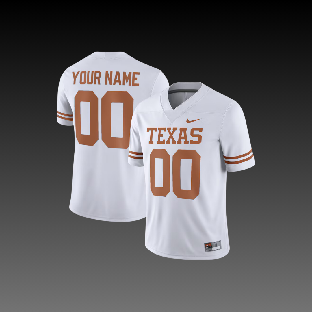 Texas Custom College Jersey White