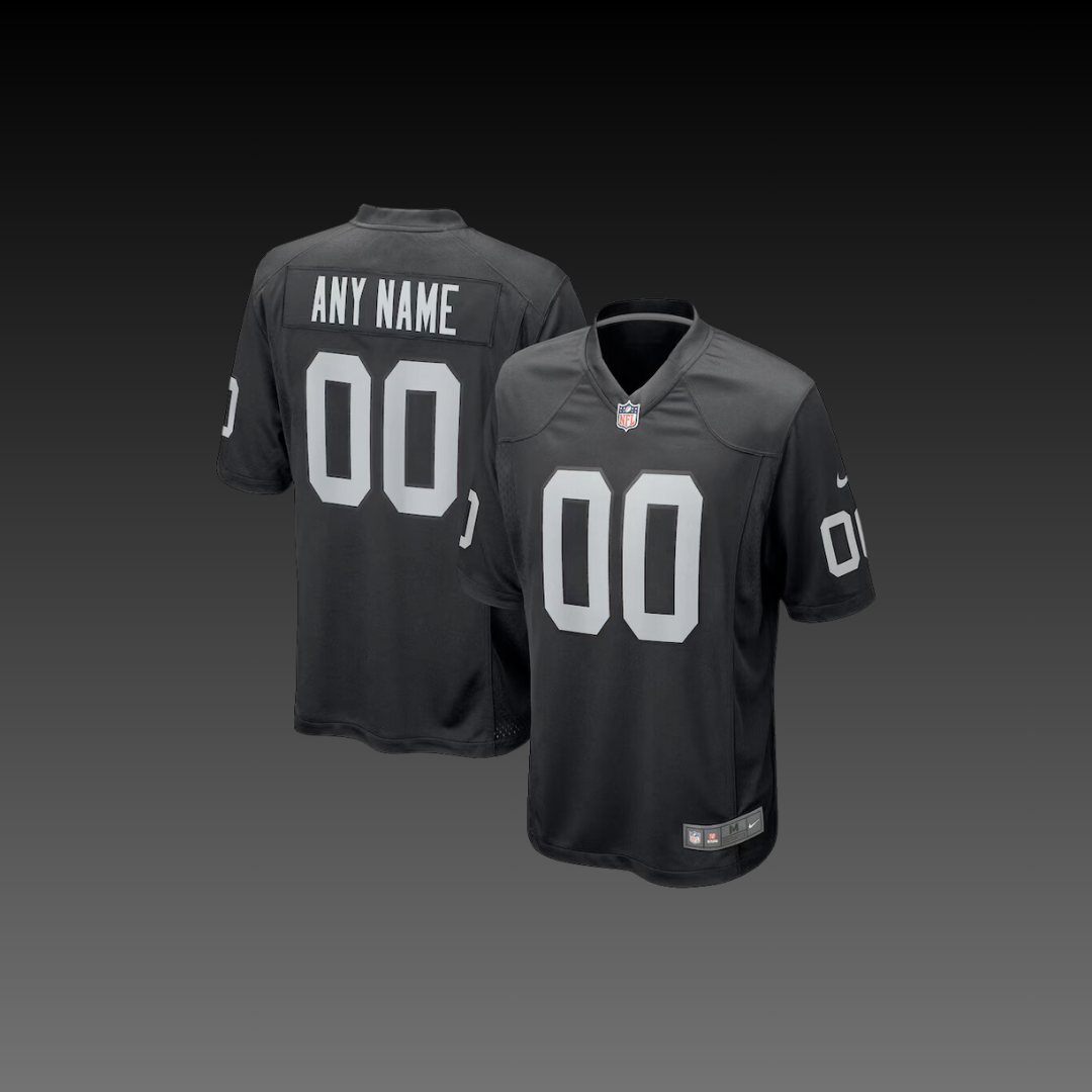 Las Vegas Raiders Custom Jersey Black