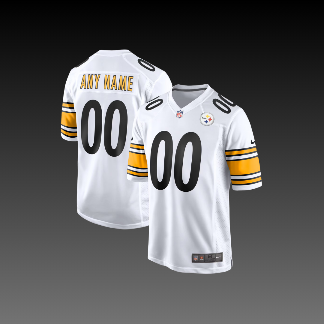 Pittsburgh Steelers Custom Jersey White