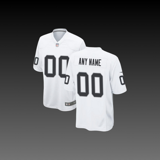 Las Vegas Raiders Custom Jersey White