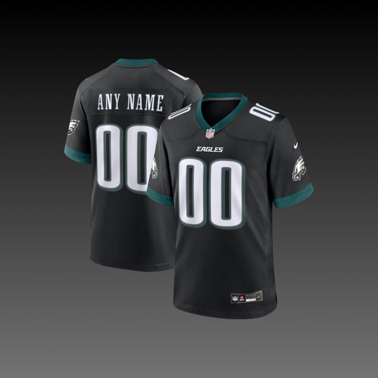 Philadelphia Eagles Custom Jersey Black