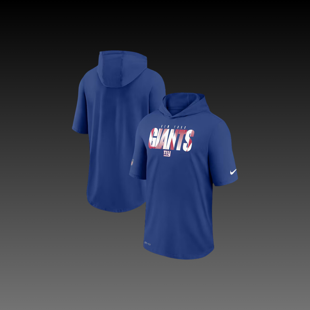 New York Giants Performance Short Sleeve Hoodie