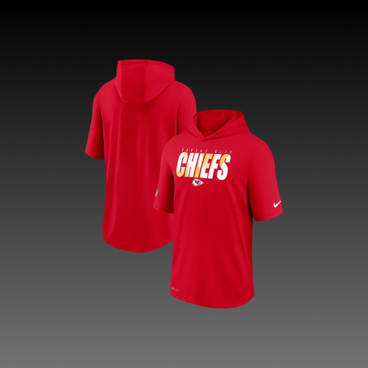 Kansas City Chiefs Performance Short Sleeve Hoodie