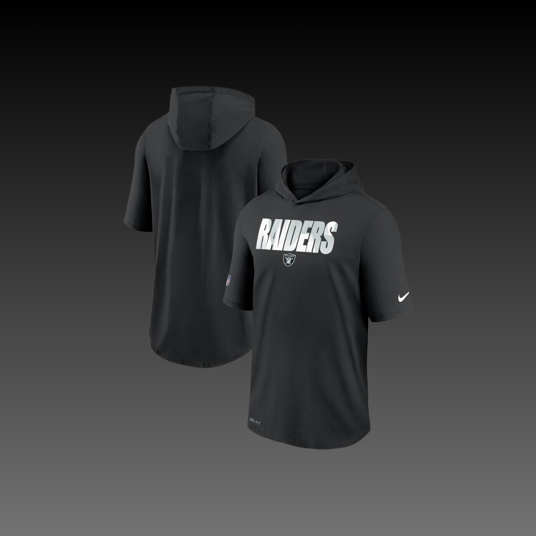 Las Vegas Raiders Performance Short Sleeve Hoodie