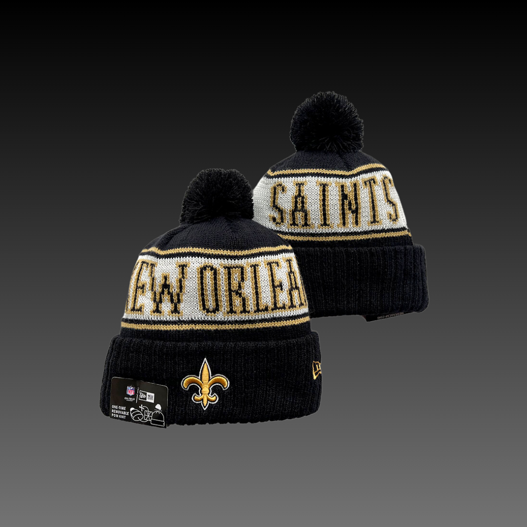 New Orleans Saints Home Black Knitted Beanie