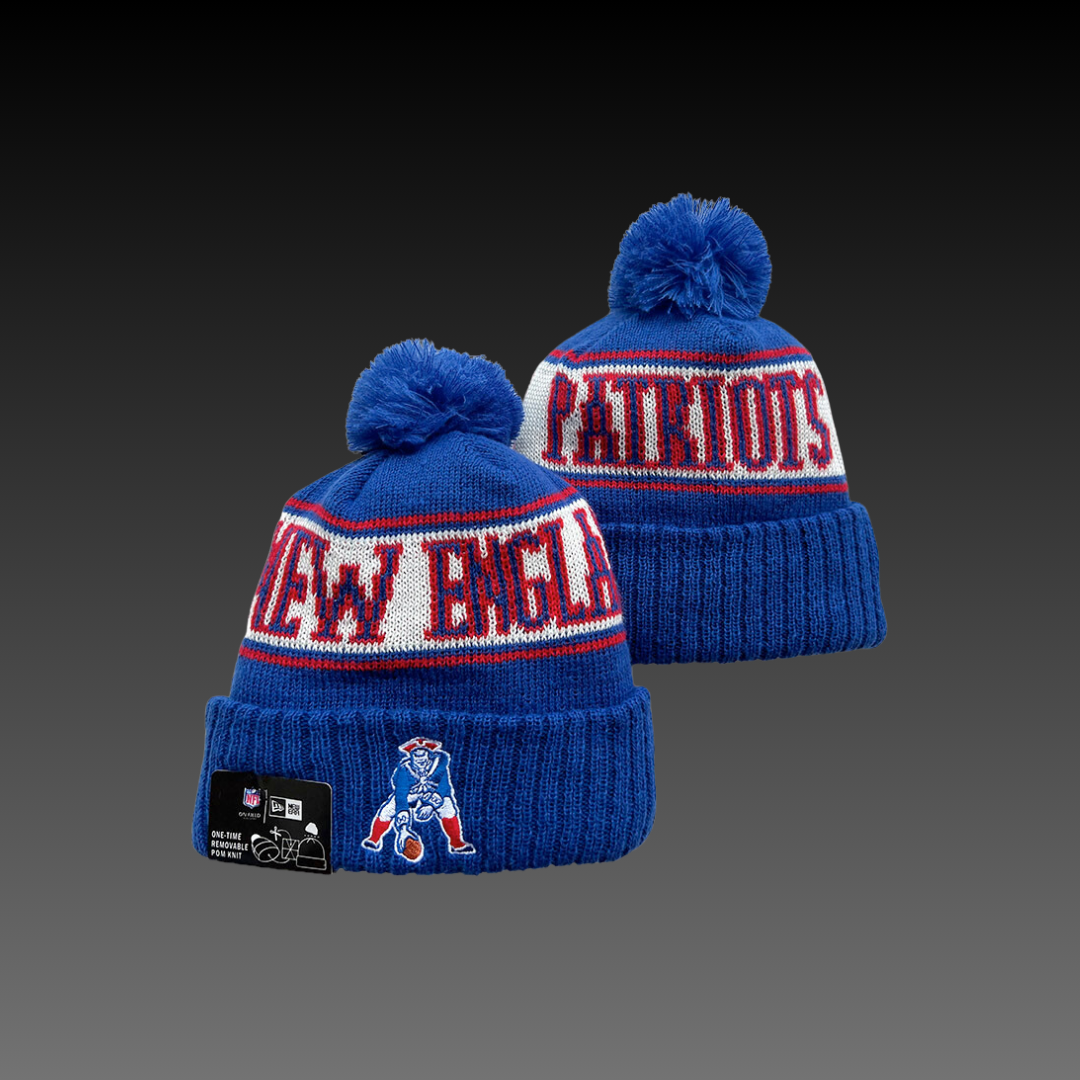 New England Patriots Home Retro Blue Knitted Beanie