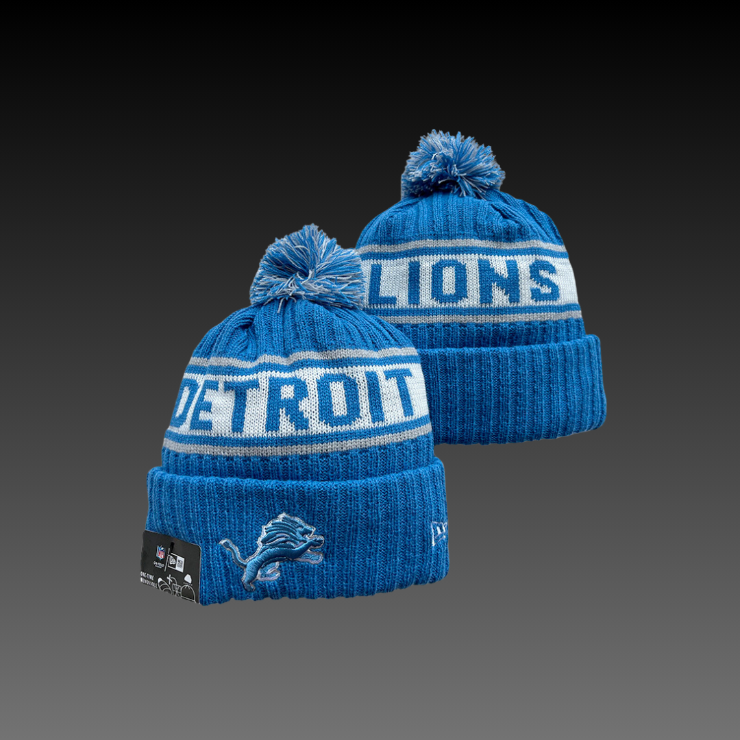 Detroit Lions Home Blue Knitted Beanie