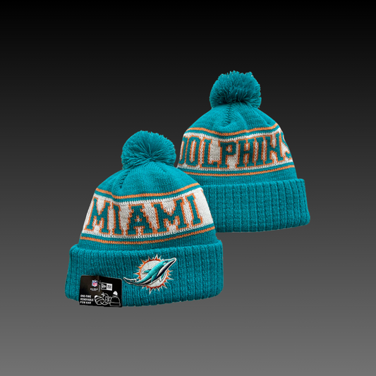 Miami Dolphins Home Blue Knitted Beanie