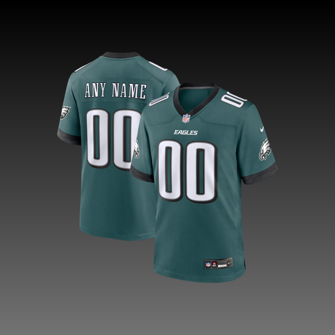 Philadelphia Eagles Custom Jersey Green