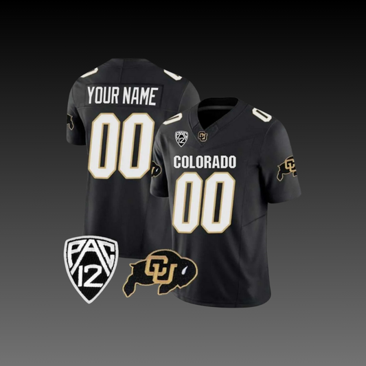 Colorado Custom College Jersey Black