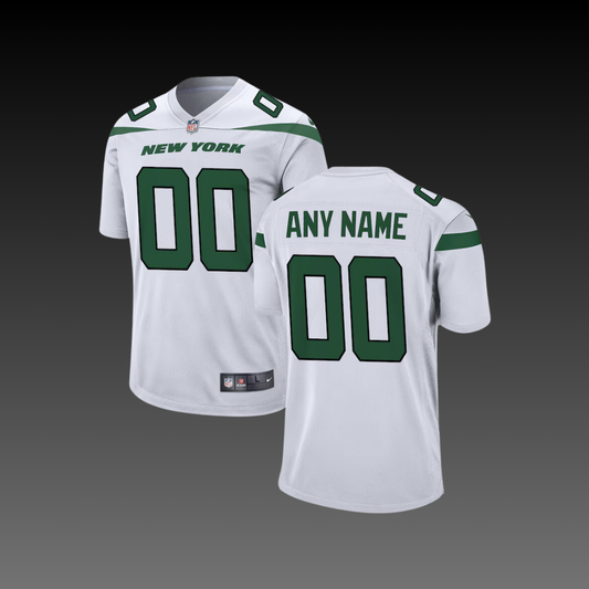 New York Jets Custom Jersey White