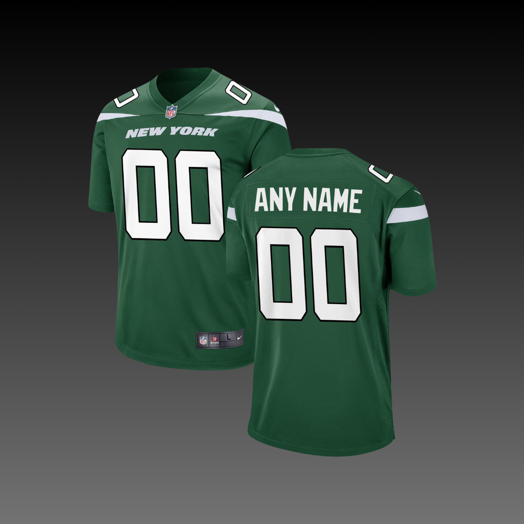 New York Jets Custom Jersey Green