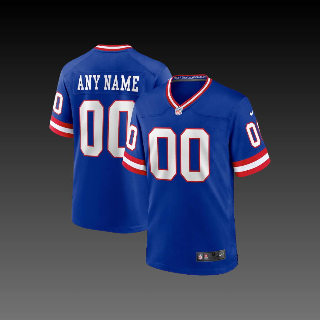 New York Giants Custom Jersey Blue