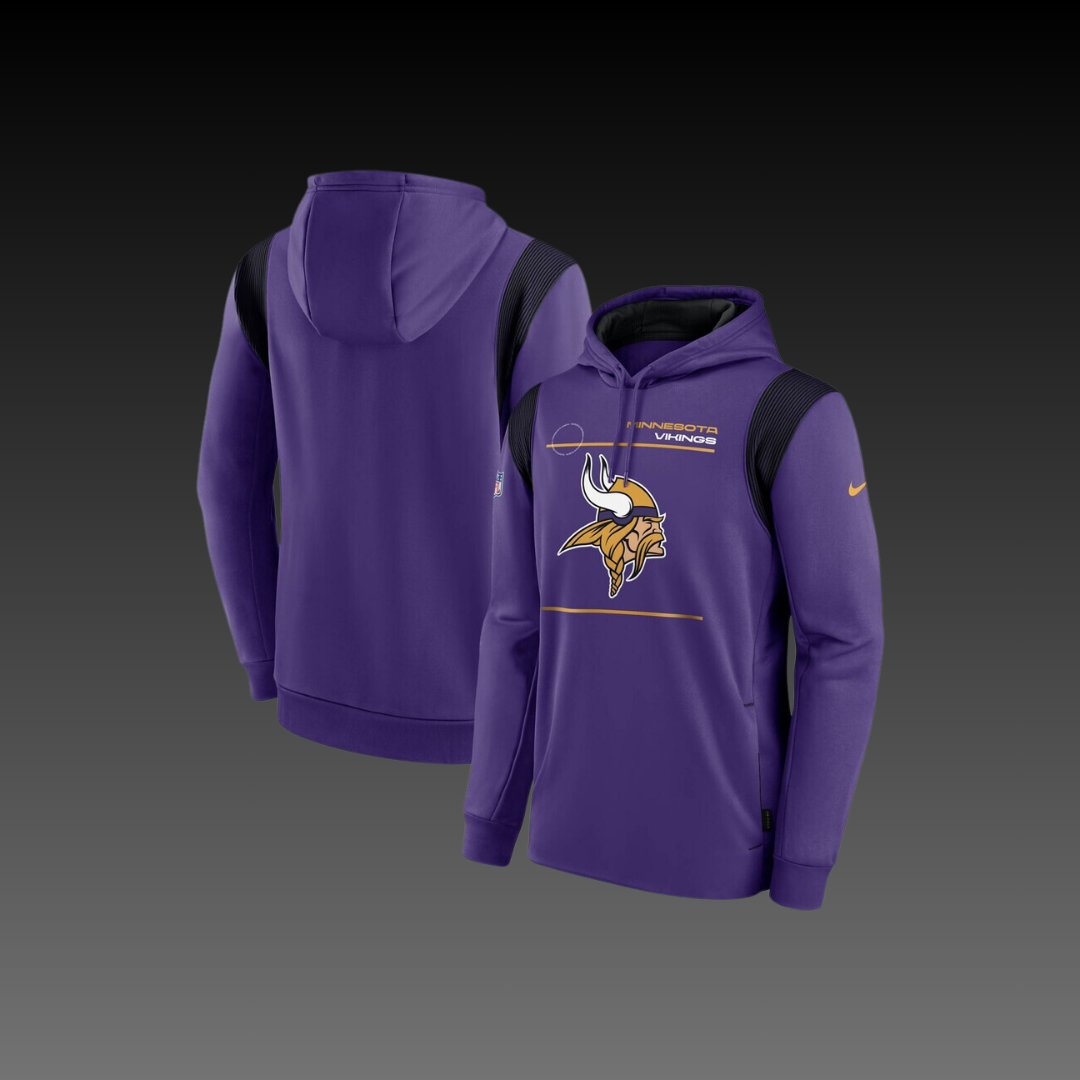 Minnesota Vikings Purple Performance Long Sleeve Hoodie