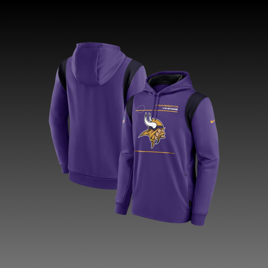 Minnesota Vikings Purple Performance Long Sleeve Hoodie