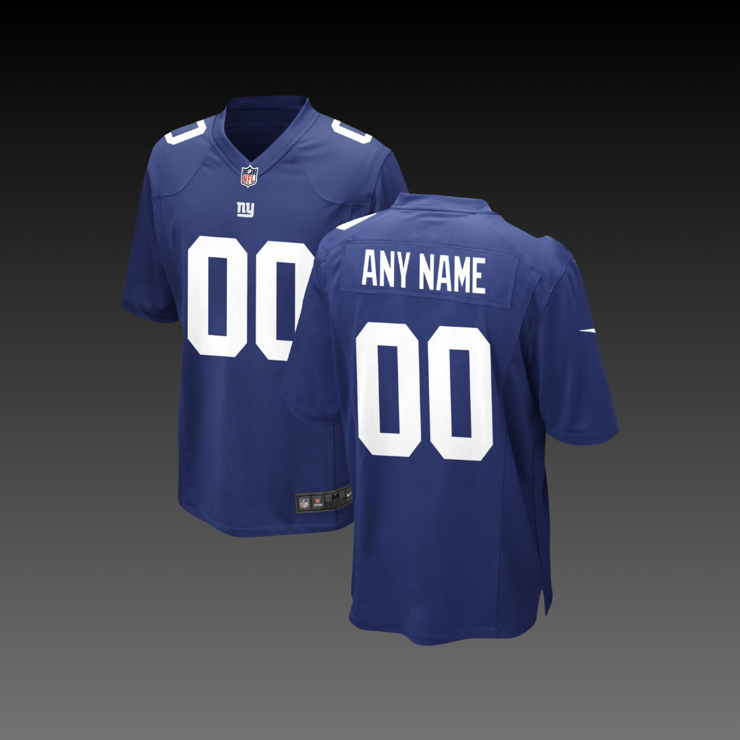 New York Giants Custom Jersey Navy Blue