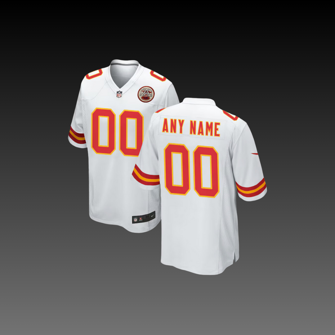 Kansas City Chiefs Custom Jersey White