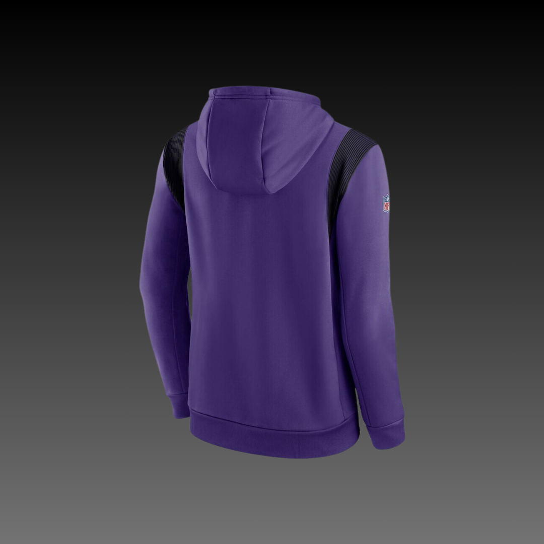 Minnesota Vikings Purple Performance Long Sleeve Hoodie