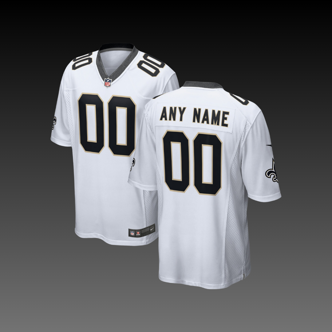 New Orleans Saints Custom Jersey White