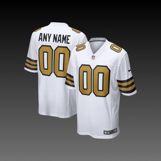 New Orleans Saints Custom Jersey Alternate White