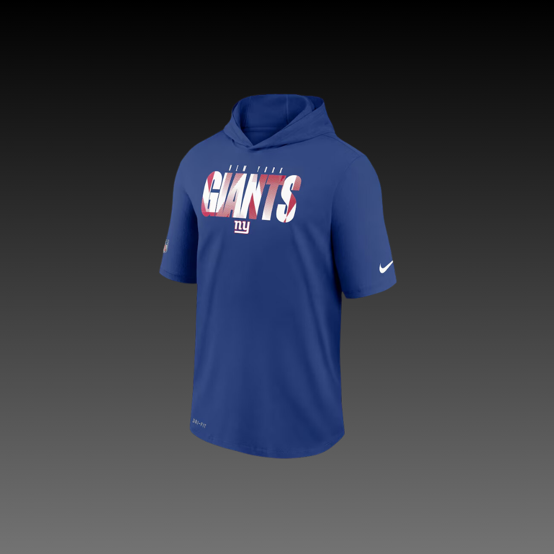 New York Giants Performance Short Sleeve Hoodie