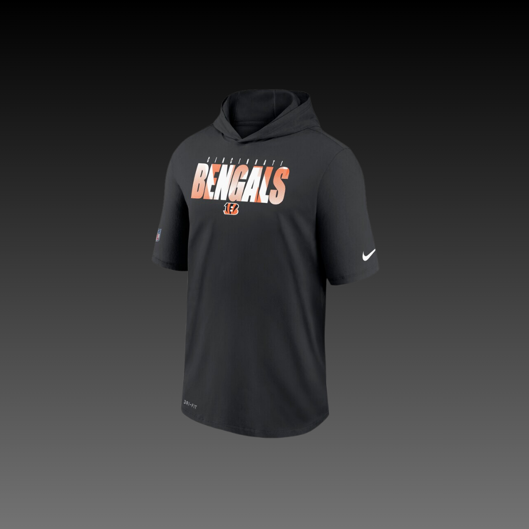 Cincinnati Bengals Performance Short Sleeve Hoodie