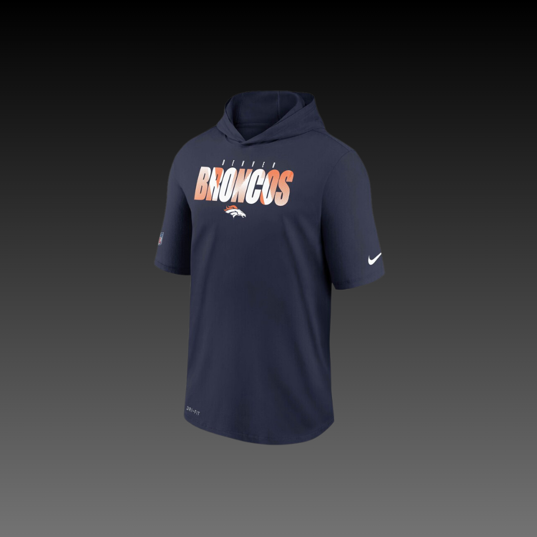 Denver Broncos Performance Short Sleeve Hoodie