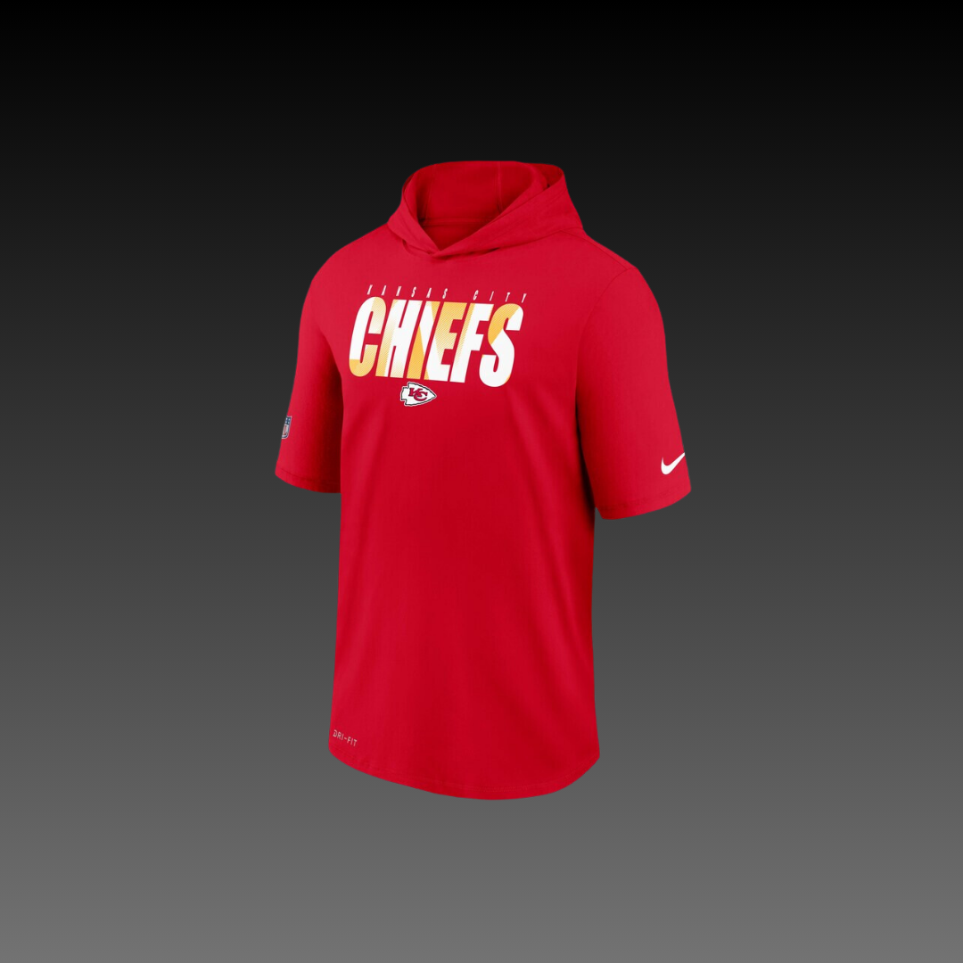 Kansas City Chiefs Performance Short Sleeve Hoodie