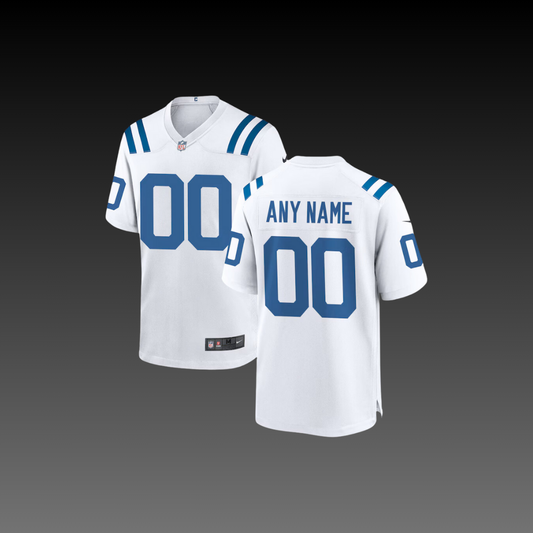 Indianapolis Colts Custom Jersey White