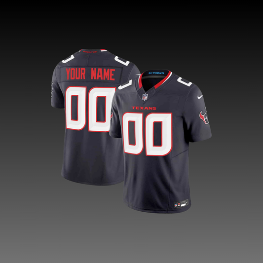 Houston Texans Custom Jersey Navy Blue