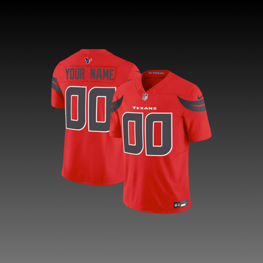 Houston Texans Custom Jersey Red