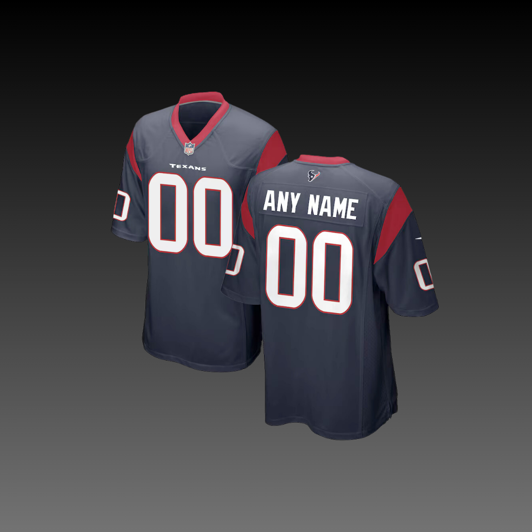 Houston Texans Custom Jersey Alternate Navy Blue