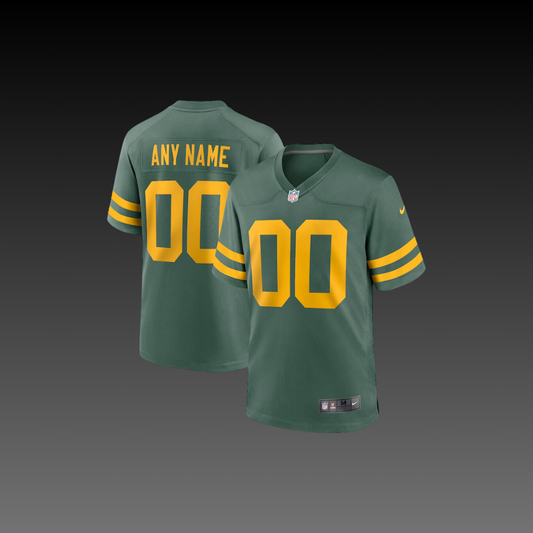 Green Bay Packers Custom Jersey Alternate Green