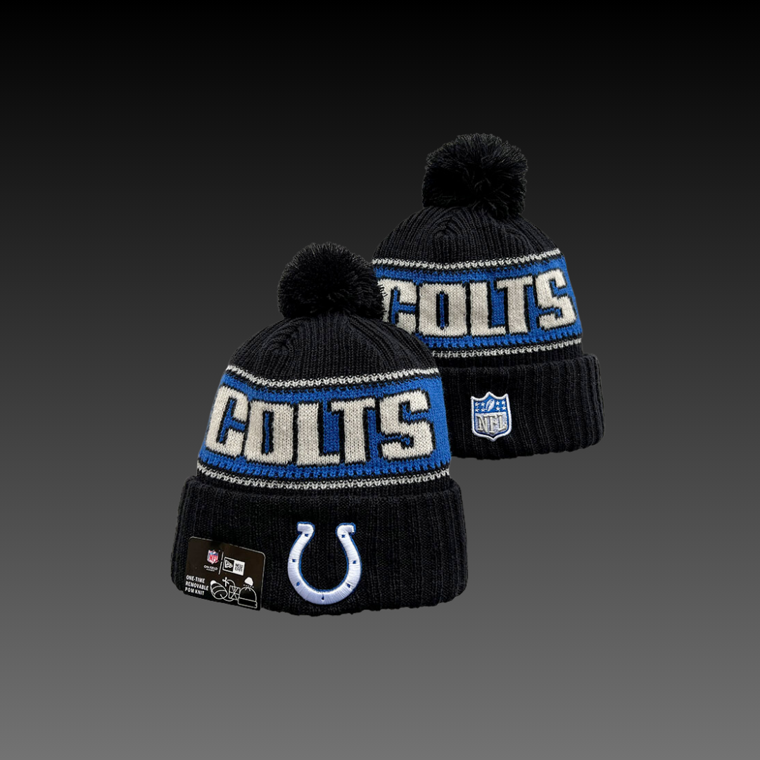 Indianapolis Colts Home Black Knitted Beanie